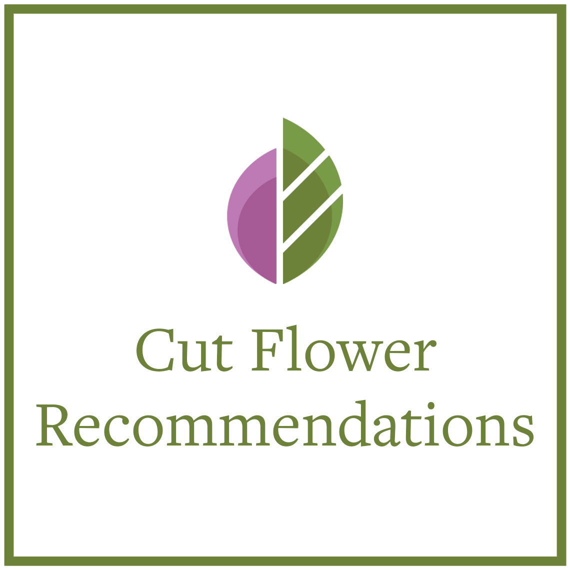 Preview of Cut Flower Recommendations PDF